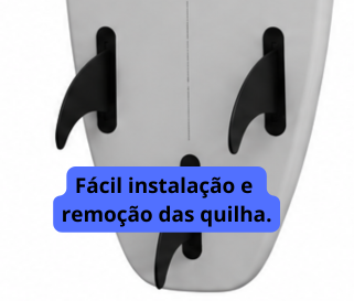 Fácil instalação a remoção das quilhas